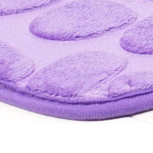 Bath Mats Rugs & Toilet Covers Pebbles Bath Mat Set Bathroom Square Shaped And U Non Slip Floor Mats