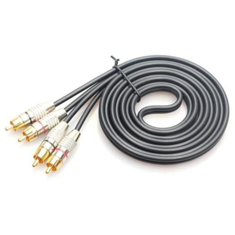 Two To Rca 5M Battleship Gray Audio Cables & Adapters