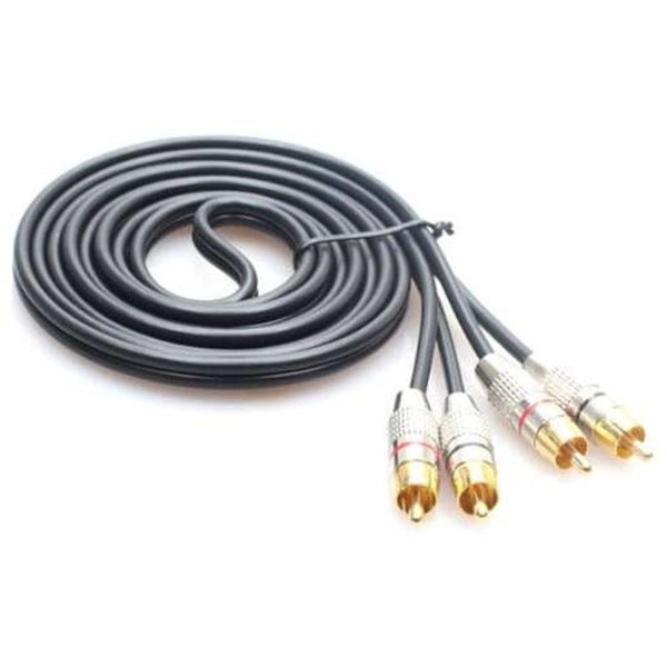 Two To Rca 5M Battleship Gray Audio Cables & Adapters