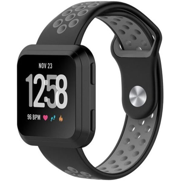 Two Tone Silicone Wristband For Fitbit Versa Smart Bracelet Multi Watch Bands