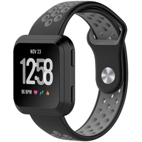 Two Tone Silicone Wristband For Fitbit Versa Smart Bracelet Multi A