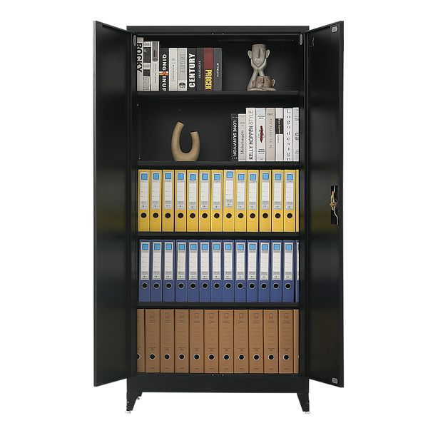 Randy & Travis Machinery Two Door Metal Cabinet Shelf Storage For Home Office Gym Tool Cabinets & Cupboards