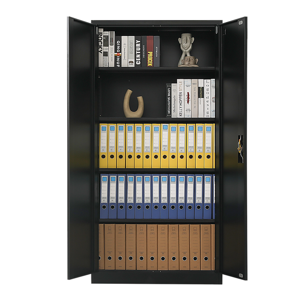 Randy & Travis Machinery Two Door Metal Cabinet Shelf Storage For Home Office Gym Tool Cabinets & Cupboards