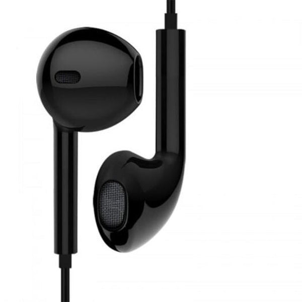 Type C Bass Earphone In Earbuds Black Wired Earphones