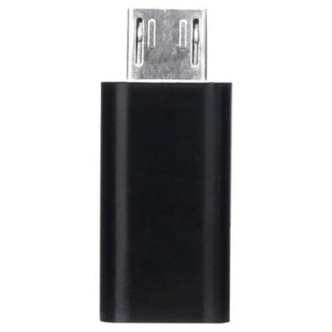 Type C Female Connector To Micro Usb 2.0 Male 3.1 Converter Black