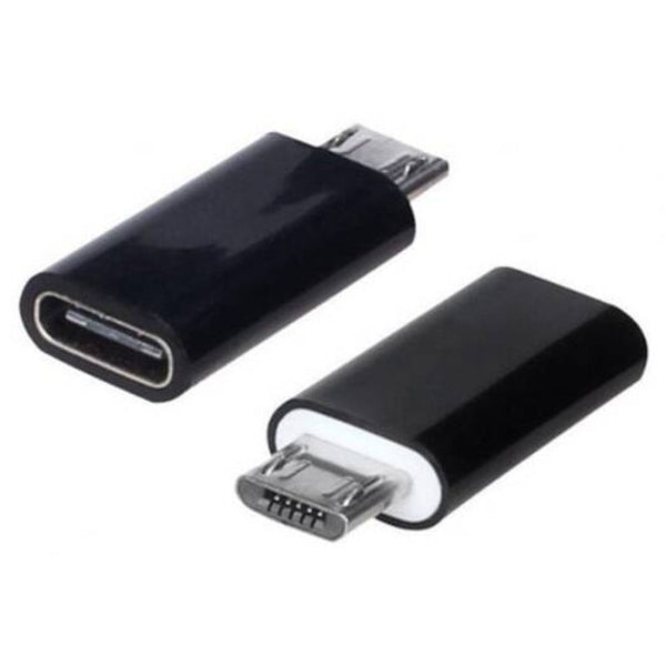 Type C Female Connector To Micro Usb 2.0 Male 3.1 Converter Black Cables & Adapters
