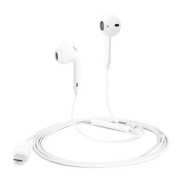 Type C In Ear Earphones Wired Control With Microphone For Xiaomi Mi8 / Mix 3 White