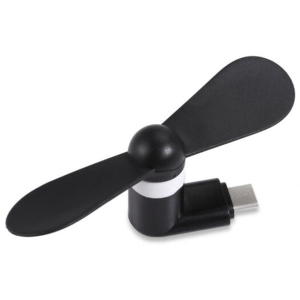 Type C Led Mini Fan Black Portable Fans