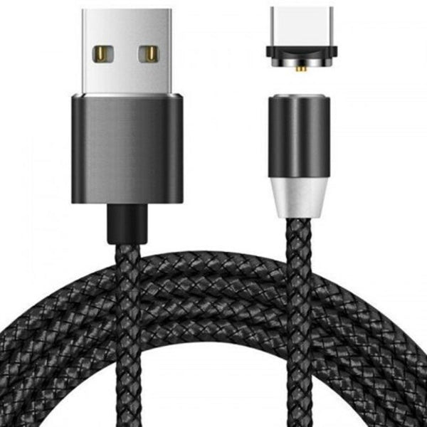 Type C Magnetic Metallic Braid Charging Cable 2M Gold