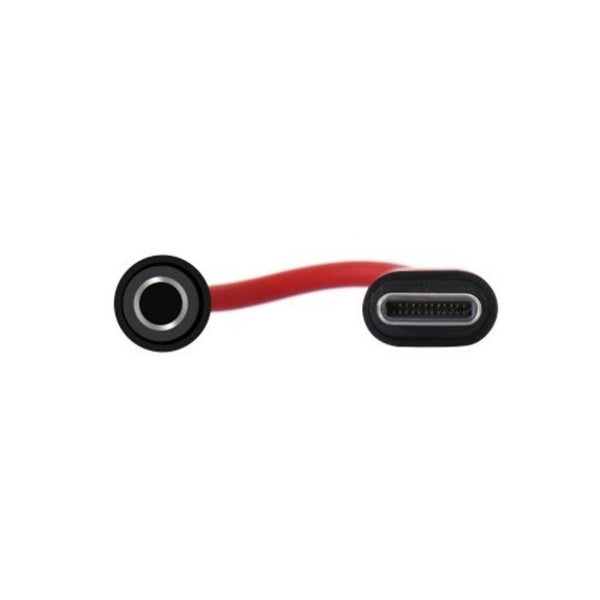 Type C To 3.5Mm Jack Audio Cable For Huawei P30 Pro / Mate 20 2Pcs Red