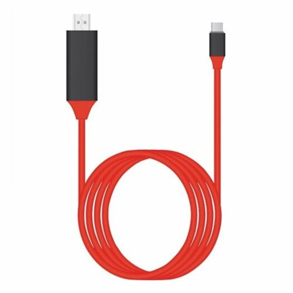 Type C To Hdmi Connection Cable Usb 3.1 4K X 2K Line 2M Red Cables & Adapters