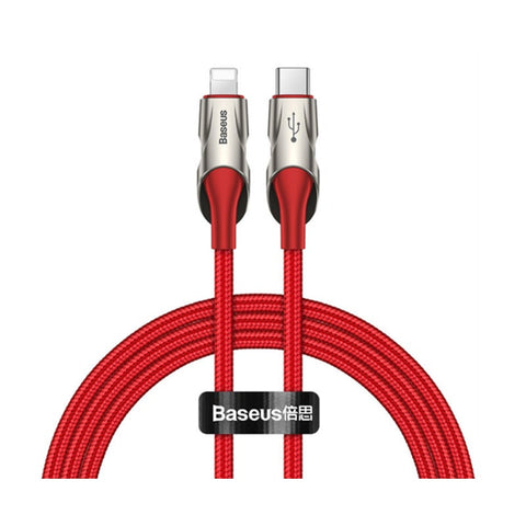Type C To Lightning 8 Pin Pd Flash Charging Data Cable 18W Nylon Braided Fast Suitable For Apple 12 Series Red