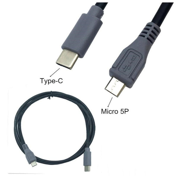 Type C To Micro Usb Cable For Portable Digital Audio Amplifier 100Cm