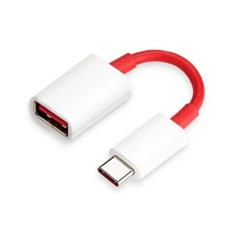 Type C To Usb Cable Adapter For Oneplus 6T / 5T 3 Samsung Red