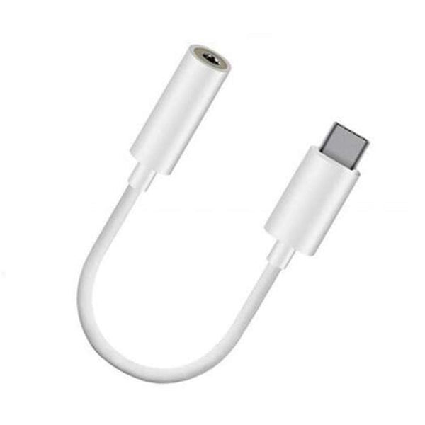 Type C Usb Male To 3.5 Audio Female Jack Converter Adapter Connector White Cables & Adapters