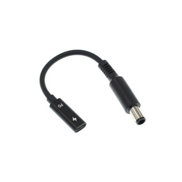 Type C Usb To Dc 7.4X5.0Mm Pd Charge Cable For Dell / Hp Laptop Black