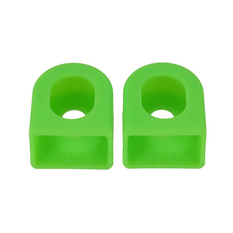 U200blixada 1 Pair Of Bike Crank Arm End Crankset Cover Protective Sleeve Cap Silicone Wear Resistant For Road Mtb Folding Green