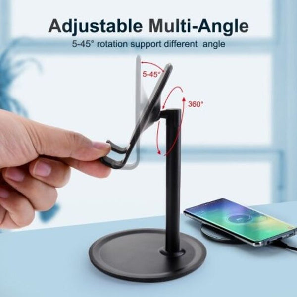Mobile Phone Holder Stand Desktop Adjustable Multi Angle For Iphone X 8 7 6 Plus Xiaomi Black