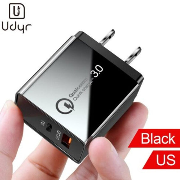 Quick Charge 4.0 3.0 Usb Fast Charging Eu Mobile Phone Charger For Iphone Samsung Xiaomi Huawei
