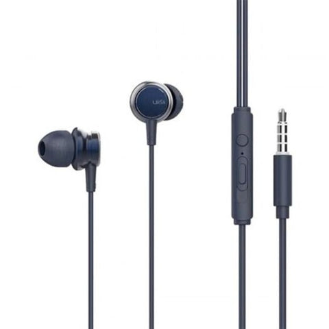 Hm9 Selling Wired Noise Cancelling Dynamic Heavy Bass Music Metal In Ear With Mic Earphone For Iphone Xiaomi Samsung Ocean Blue