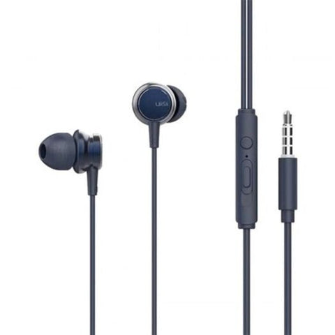 Hm9 Selling Wired Noise Cancelling Dynamic Heavy Bass Music Metal In Ear With Mic Earphone For Iphone Xiaomi Samsung Ocean Blue Wired Earphones