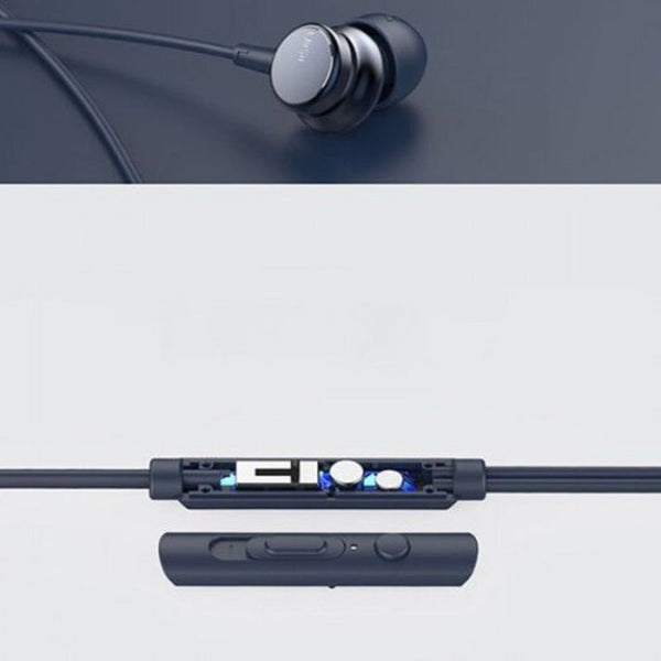 Hm9 Selling Wired Noise Cancelling Dynamic Heavy Bass Music Metal In Ear With Mic Earphone For Iphone Xiaomi Samsung Ocean Blue Wired Earphones