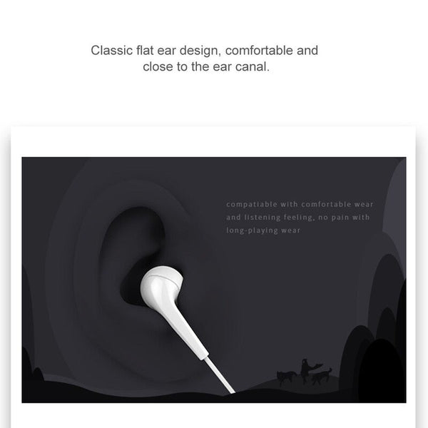 U6 In Ear Stereo Earphone With Highly Sensitive Mic 3.5Mm Plug Wired Headset For Iphone Xiaomi Android Mp3 Black Wired Earphones