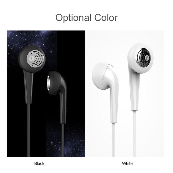 U6 In Ear Stereo Earphone With Highly Sensitive Mic 3.5Mm Plug Wired Headset For Iphone Xiaomi Android Mp3 Black