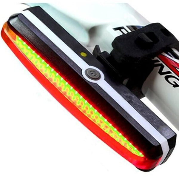 Ultra Bright Cyborg 168T Usb Rechargeable Bicycle Tail Light Red High Intensit Chestnut