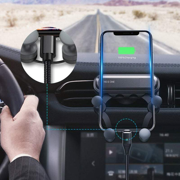 Car Phone Holders Ultra Light Gravity Air Vent Mount Stand Durable Flexible Mounts & Holders