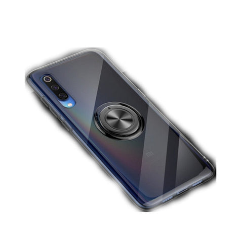 Ultra Thin Tpu Protective Case For Xiaomi Mi 9 With 360 Degree Rotation Holder Black