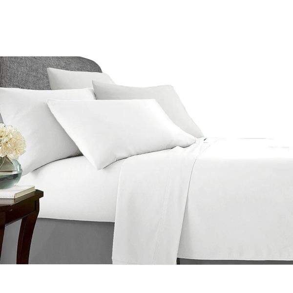 Ultra Soft Microfibre Sheet Set Double Silver Sheets