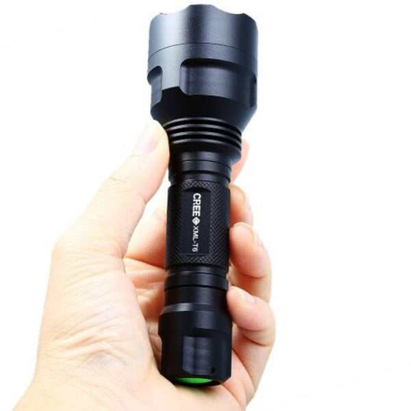 C8 Cree Led Waterproof Flashlight Black Flashlights