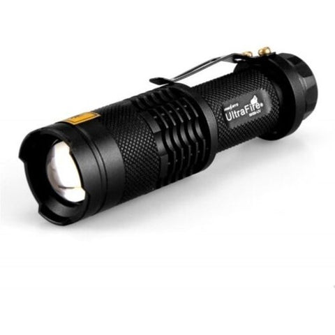 Sk68 Uv 365Nm 1 Mode Purple Waterproof Telescopic Focusing Flashlight Black Flashlights