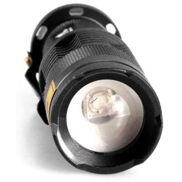 Sk68 Uv 365Nm 1 Mode Purple Waterproof Telescopic Focusing Flashlight Black Flashlights