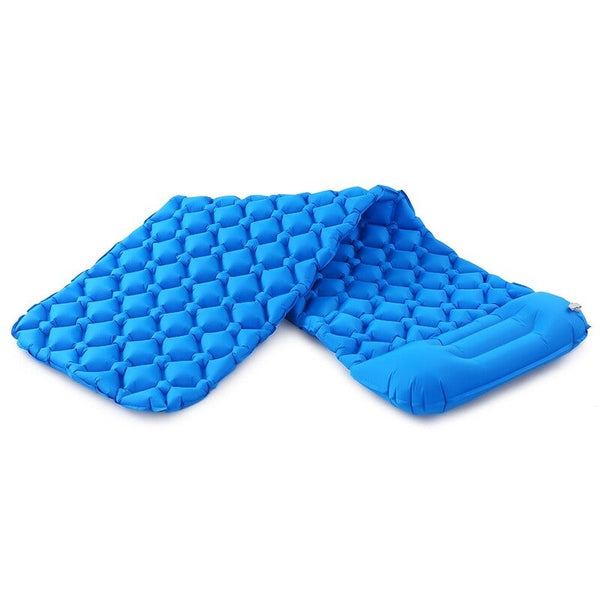 Ultralight Air Sleeping Pad Inflatable Camping Mat With Pillow