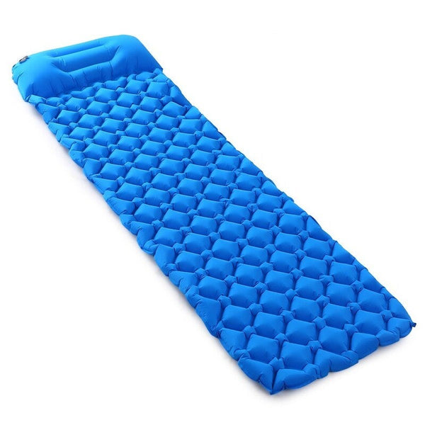 Ultralight Air Sleeping Pad Inflatable Camping Mat With Pillow