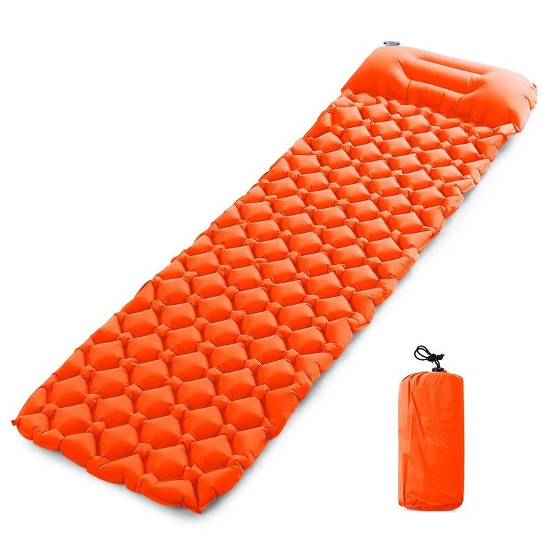 Ultralight Air Sleeping Pad Inflatable Camping Mat With Pillow Sleeping Mats