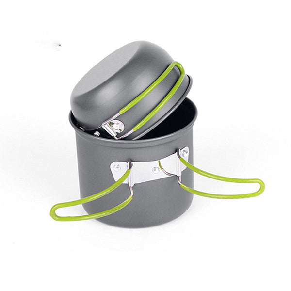 Ultralight Camping Cooking Utensils Outdoor Tableware Pot Set Hiking Picnic Camping Cookware