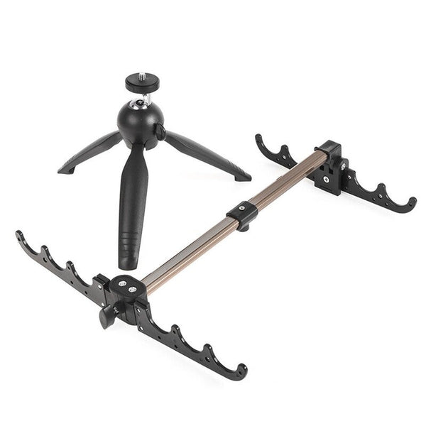 Mini Fishing Rod Holder Collapsible Tripod Aluminum Alloy Pole Bracket Stand Tools Rod Rests & Holders