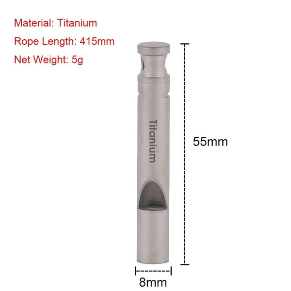 Ultralight Titanium Emergency Whistle 01 Safety Whistles