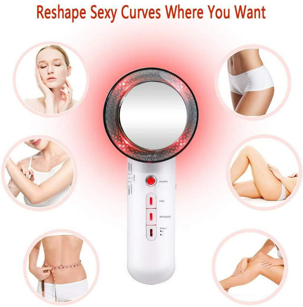Ultrasonic Ems Infrared Handheld Body Massager Slimming Anti Cellulite Machine