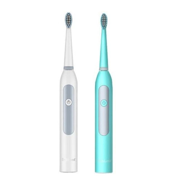 Ultrasonic Cleaning Electric Toothbrush With 2 Replacement Brush Heads Celeste