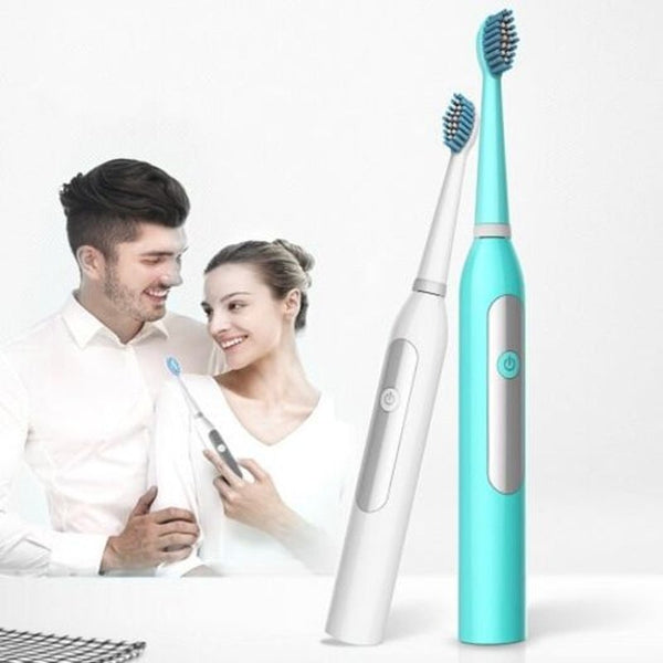 Ultrasonic Cleaning Electric Toothbrush With 2 Replacement Brush Heads Celeste Toothbrush Replacement Heads