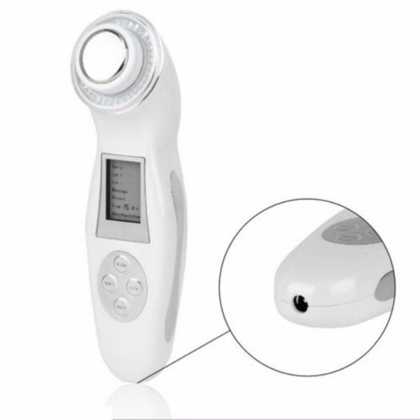 Ultrasonic Face Massager Cleaner With Lcd Cordless Ion Photon Home Beauty Care Device Massagers
