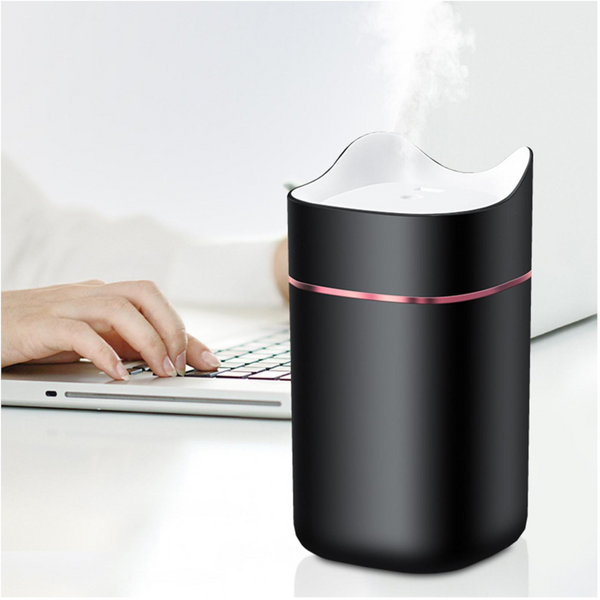 Mini Air Humidifier 1400Ml Aroma Essential Oil Diffuser With Led Night Lamp