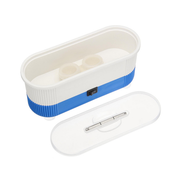 Veile Studios Ultrasonic Cleaner Jewelry Cleaning Machine For Denture Eye Glasses Coins Silver Blue Cleaners & Polish
