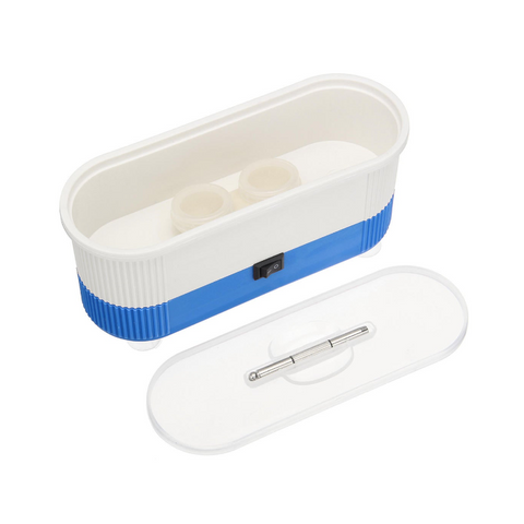 Veile Studios Ultrasonic Cleaner Jewelry Cleaning Machine For Denture Eye Glasses Coins Silver Blue Cleaners & Polish