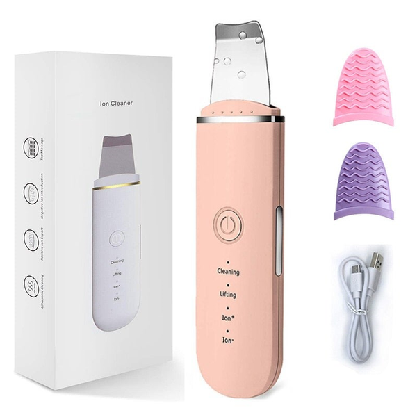 Facial Cleansing Devices Ultrasonic Skin Scrubber Electric Vibration Deep Face Cleaning Peeling Shovel Pore Cleaner
