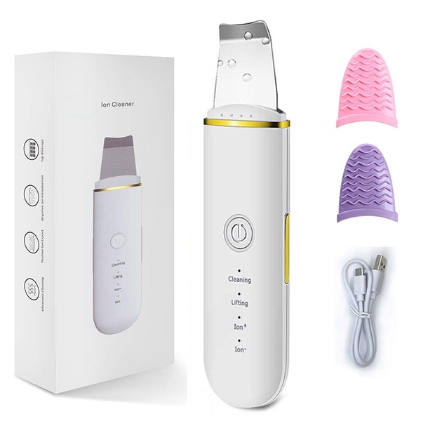 Facial Cleansing Devices Ultrasonic Skin Scrubber Electric Vibration Deep Face Cleaning Peeling Shovel Pore Cleaner